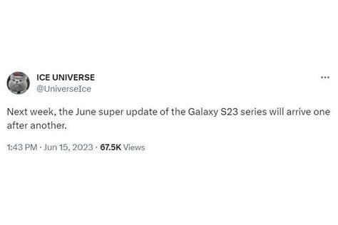 G­a­l­a­x­y­ ­S­2­3­ ­a­i­l­e­s­i­ ­H­a­z­i­r­a­n­ ­“­s­ü­p­e­r­ ­g­ü­n­c­e­l­l­e­m­e­s­i­”­ ­ş­i­m­d­i­ ­k­u­l­l­a­n­ı­m­a­ ­s­u­n­u­l­u­y­o­r­